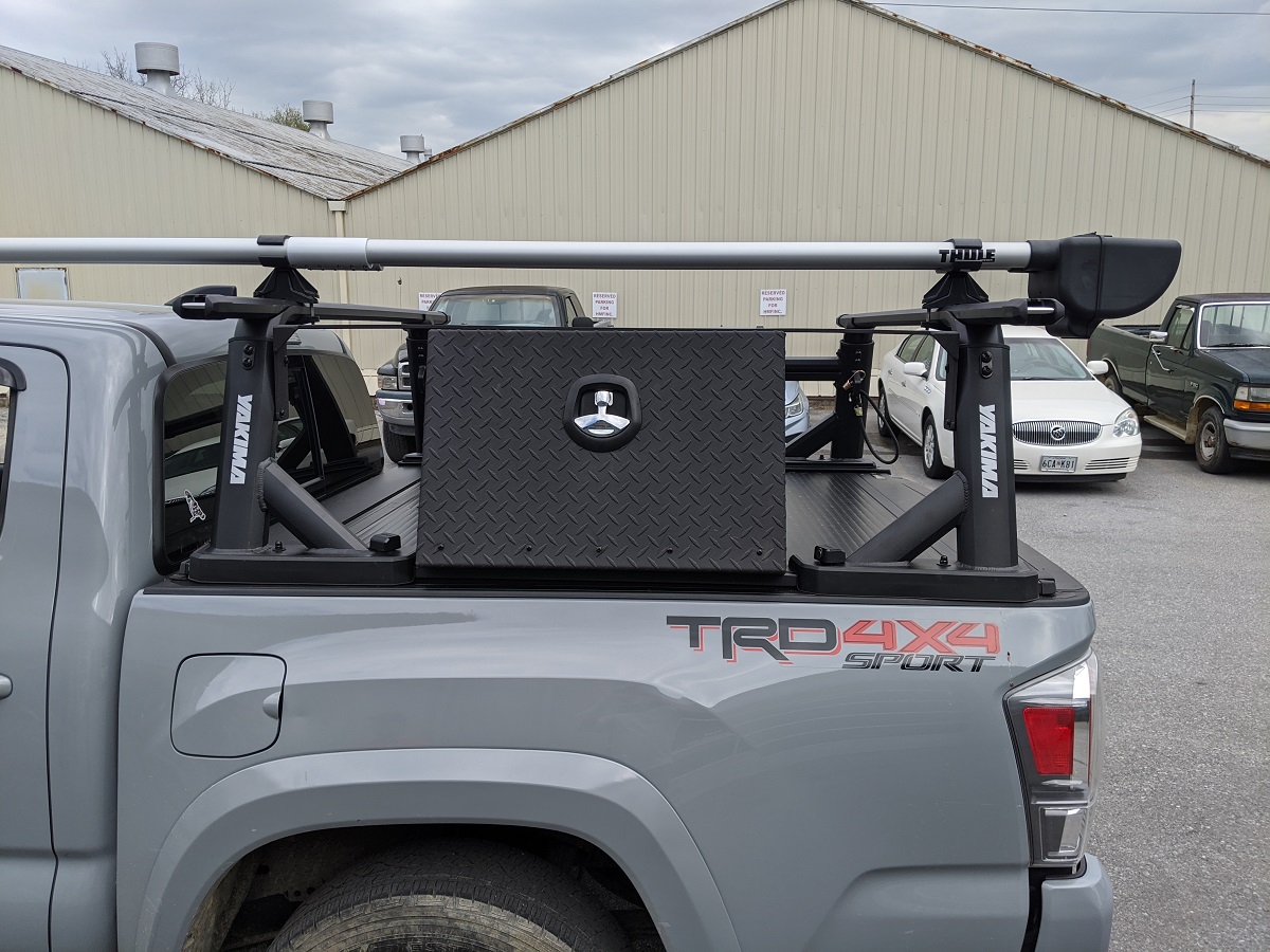 black side truck storage box