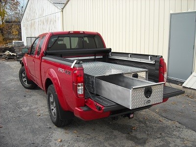 95x 40 CB95 Aluminum 2 Drawer Truck Bed Tool Box for Small Pickups