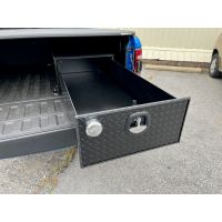 Tactical gear storage for law enforcement trucks