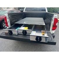 lockable truck toolbox with drawers