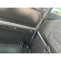 top open black chest box