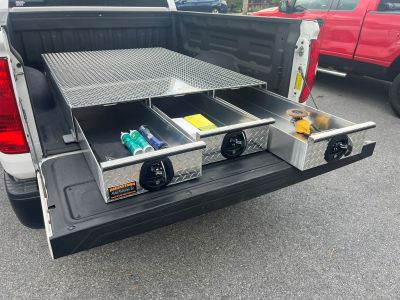 aluminum truck toolbox with drawers