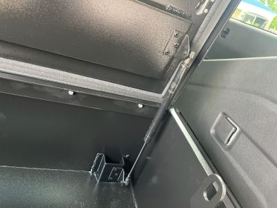 top open black chest box