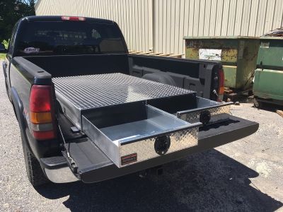 truck bed sliding tool box