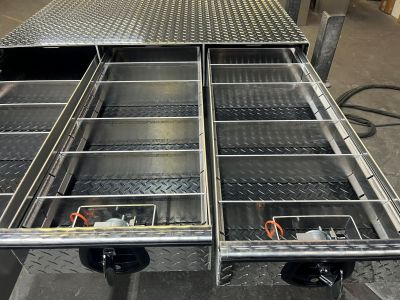 truck box with accessories